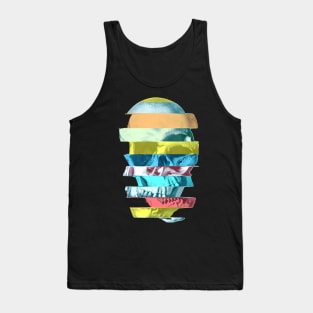 Glitch Skull Color Tank Top